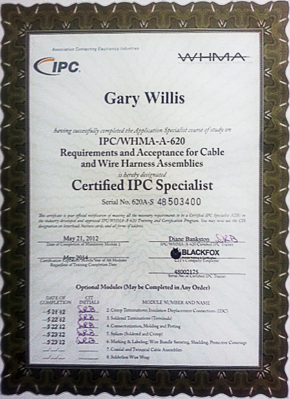 Member of Wire Harness Manufacturers Association (WHMA) Member of Wire Harness Manufacturers Association (WHMA)